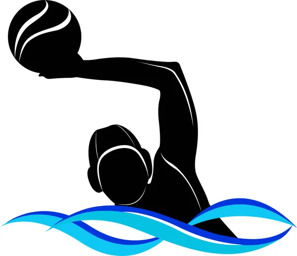 Zwemmer atleet silhouet — Stockvector © weter777 #90587592