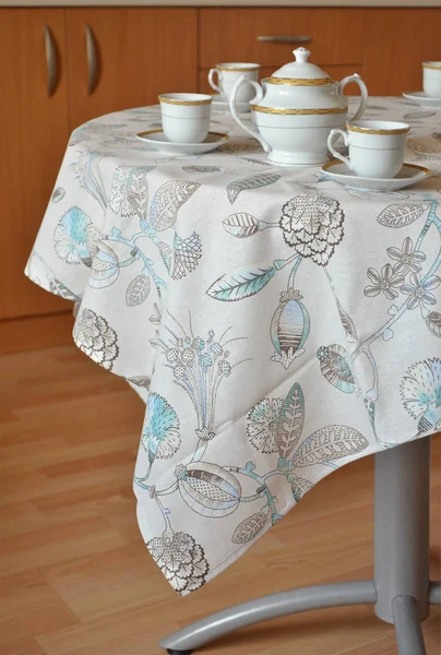 Tablecloth Table — Stock Photo, Image