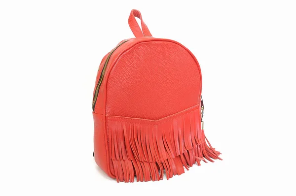 Красный Женский Рюкзак — стоковое фото