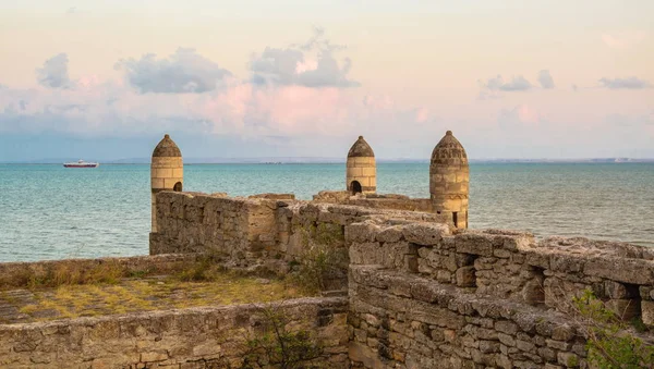 Ancient Turkish Fortress Enikale Black Sea Coast Kerch Crimea — Stock Photo, Image