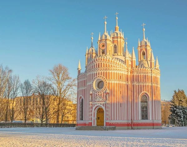 Chesme Kilisesi Petersburg Neo Gotik Tarzda Inşa Edilmiş — Stok fotoğraf