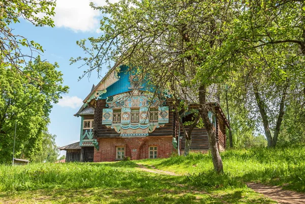 Елегантний Пофарбовані Теремок Будинок Музею Садиби Talashkino Поблизу Смоленська Росія Стокове Зображення