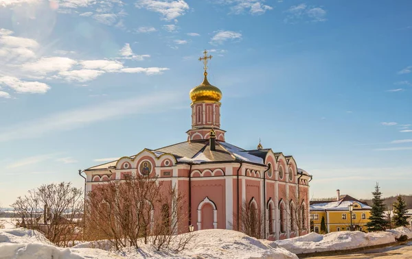 Catedral Assunção Mosteiro São João Teólogo Aldeia Poschupovo Região Ryazan — Fotografia de Stock