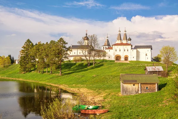Vologda Gölün Üzerindeki Antik Ferapontov Manastırı — Stok fotoğraf