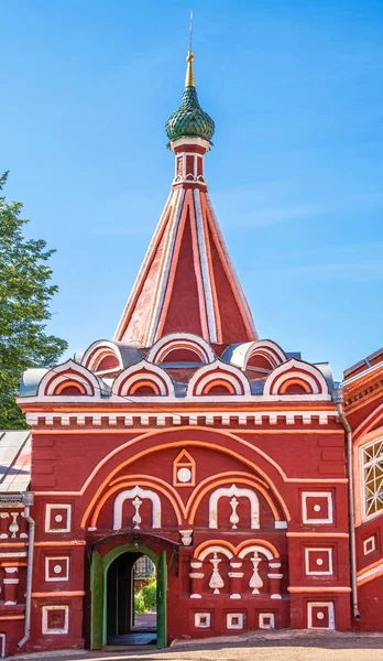 Carved Elegant Porch Old Russian Orthodox Church Kostroma — Stock Photo, Image