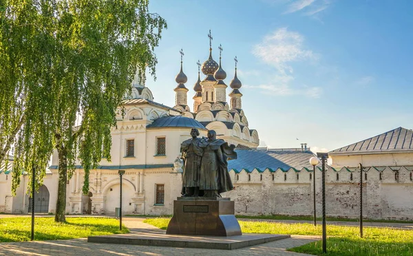 Piazza Fronte Monastero Dell Annunciazione Nell Antica Città Russa Murom — Foto Stock