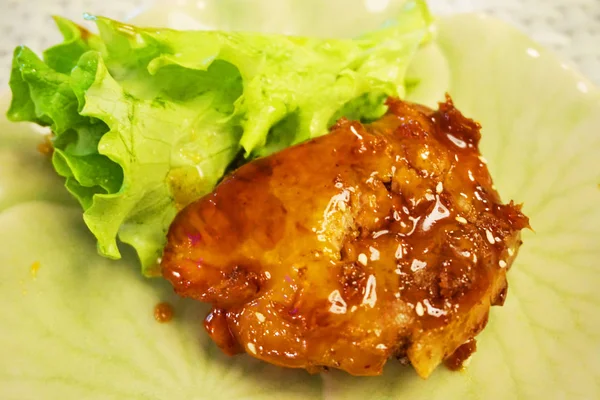 Köstliche Grill Schweinerippchen Asiatische Küche — Stockfoto