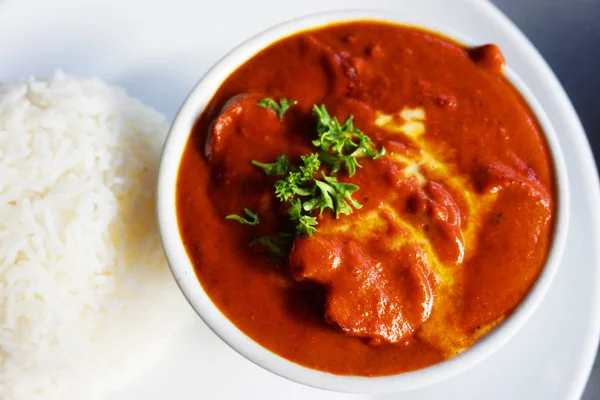Köstliche Schöne Indische Curry Reis — Stockfoto