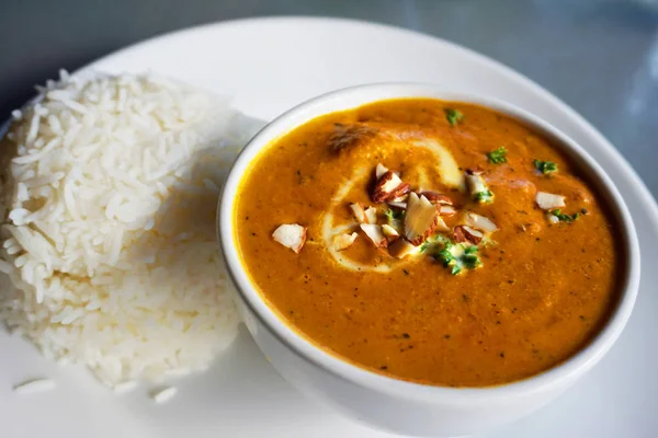 Köstliche Schöne Indische Curry Reis — Stockfoto