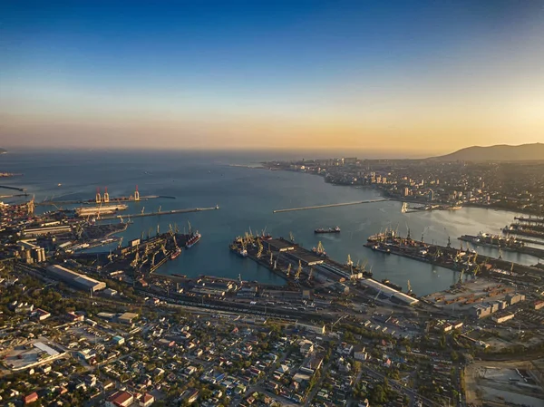 Panarama parancsnok Port Cityből. Novorossiysk, Oroszország Stock Kép