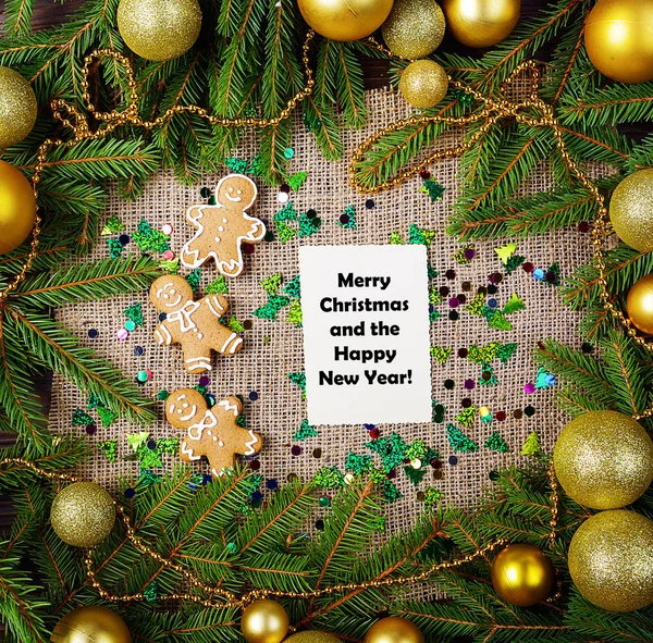 Tarjeta de Año Nuevo — Foto de Stock