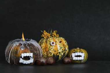 Cadılar Bayramı için korkunç kabaklar