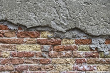 Gri ve kahverengi renkli tuğla deseni