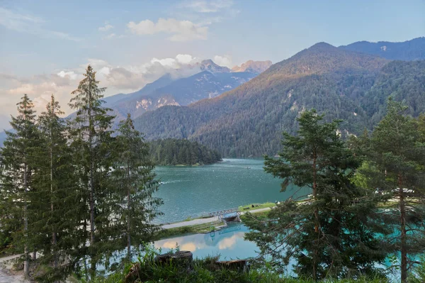 Alpes Autriche Avec Lac Dans Les Montagnes — Photo