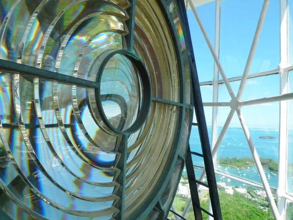 Lampa Gibbs Hill Lighthouse Bermudy — Zdjęcie stockowe