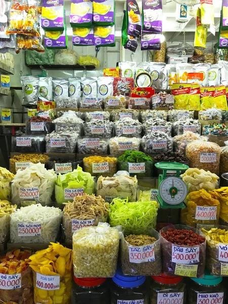 越南食品在西贡市场 — 图库照片