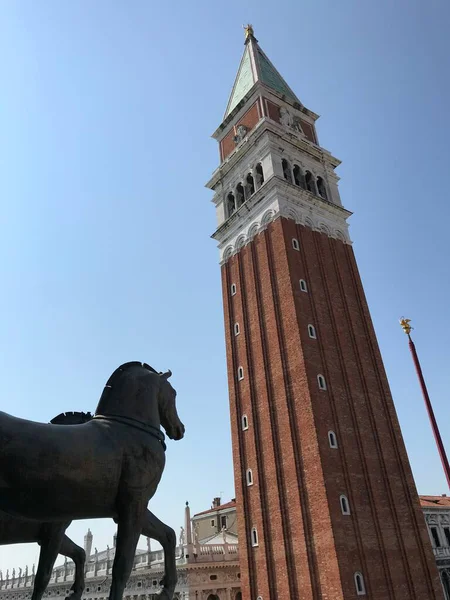 San Marco Zvonice Benátky Itálie — Stock fotografie
