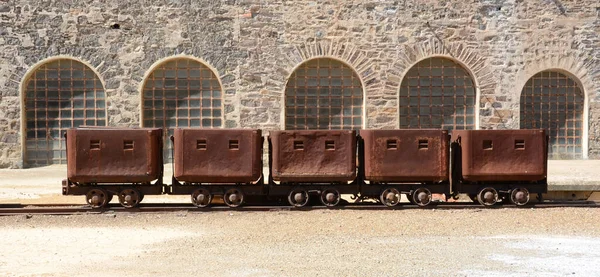 Mining Trolleys Montevecchio Mine Sardinia Italy — Stock Photo, Image