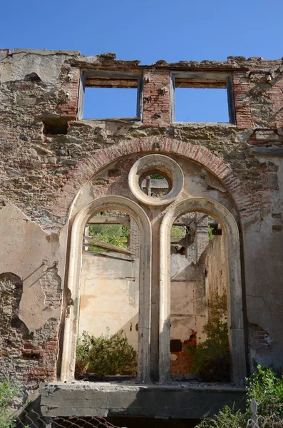 Verlaten Gebouw Ingurtosu Sardinie Italië — Stockfoto