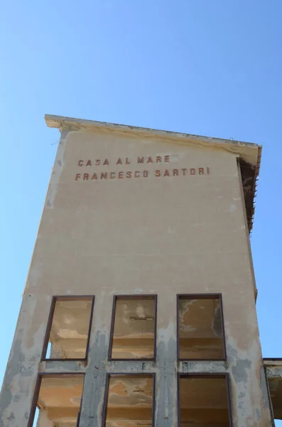 Övergiven Byggnad Funtanazza Sardinia Italy — Stockfoto