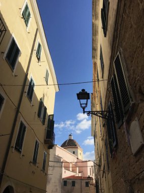 Alghero 'daki eski kasaba, Sardunya, İtalya