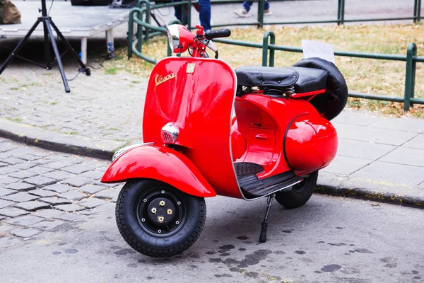 Skopje Macedonia Setembro 2018 Carro Retro Motos Exposição Automóvel Vintage — Fotografia de Stock