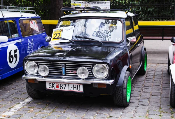 Skopje Makedonien September 2018 Retro Autos Und Motorräder Auf Der — Stockfoto