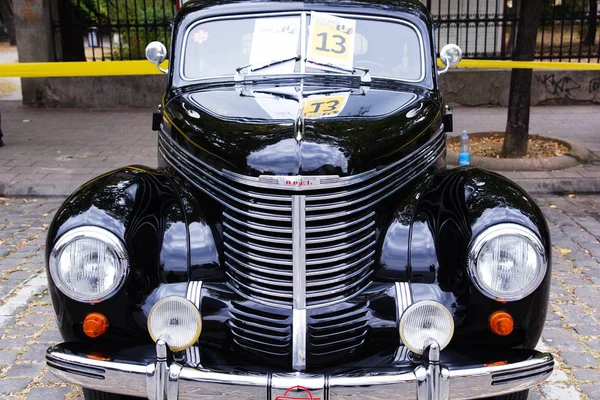 Skopje Macedonia September 2018 Retro Car Motorbikes Exhibition Vintage Auto — Stock Photo, Image