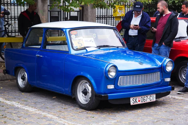 Skopje Macedonia Setembro 2018 Carro Retro Motos Exposição Automóvel Vintage — Fotografia de Stock