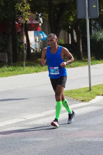 Skopje October Limited Number 1500 Registered Runners Covid Pandemic Participate — Stock Photo, Image