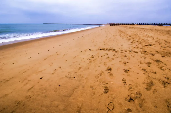 Uitzicht Het Strand Oceaan Spanje — Stockfoto