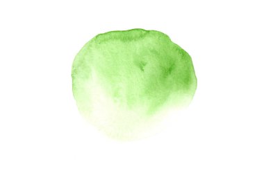 Beyaz kağıt üzerinde sanatsal renkli soyut resimlerle suluboya resimler. Suluboya kavramı.