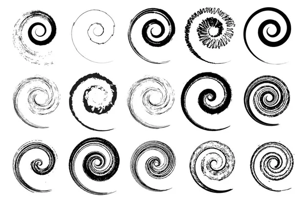 Many Vector Swirls Multiple Use — Stock Vector