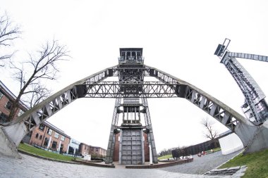 Genk, Belçika-21 februari 2019: C-Mine içinde Genk. Başka bir açıyla eski madende