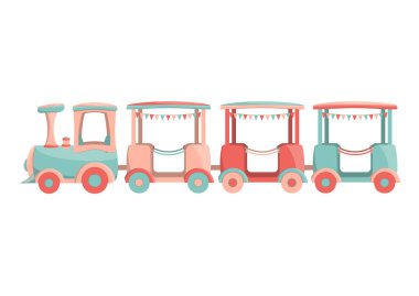 Çocuklar tren simgesi