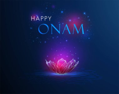 Amansız kırmızı ve mor çiçek. Mutlu Onam şablonu.