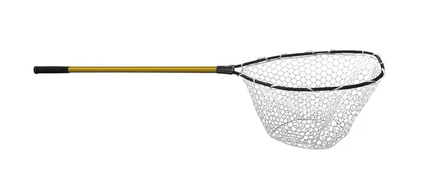 Fishing Landing Net Isolated White Fishing Tackle — Stock Photo, Image