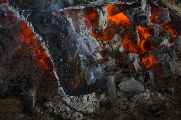 Chimenea Fondo Textura Primer Plano Del Carbón Quemado —  Fotos de Stock