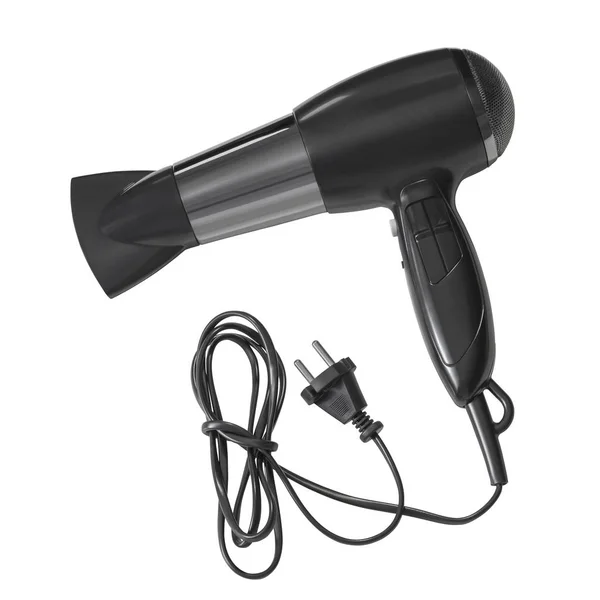 Professional Hair Dryer Isolated White Background Stock Image