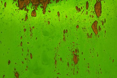 Eski duvarın soyut parlak yeşil grunge arka plan