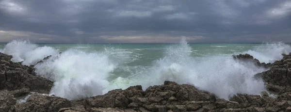 Panorama Costa Marítima Pesca Extrema Grécia — Fotografia de Stock