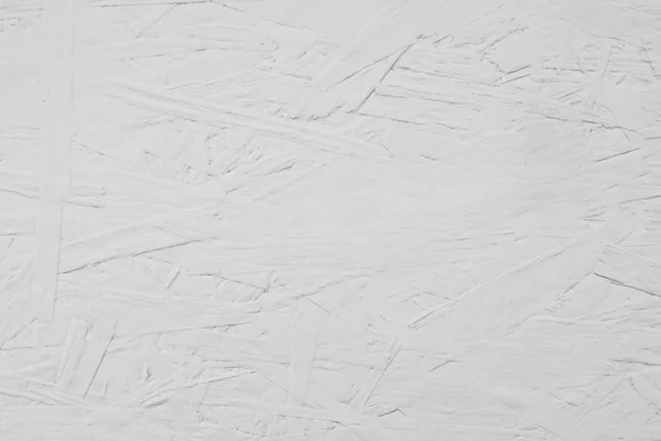 Deska pomalowana białym kolorem. Biały OSB drewno ściana tekstura tło — Zdjęcie stockowe