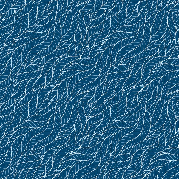 Patrón Borde Sin Costura Decorativa Ilustración Vectorial Con Ondas Abstractas — Vector de stock