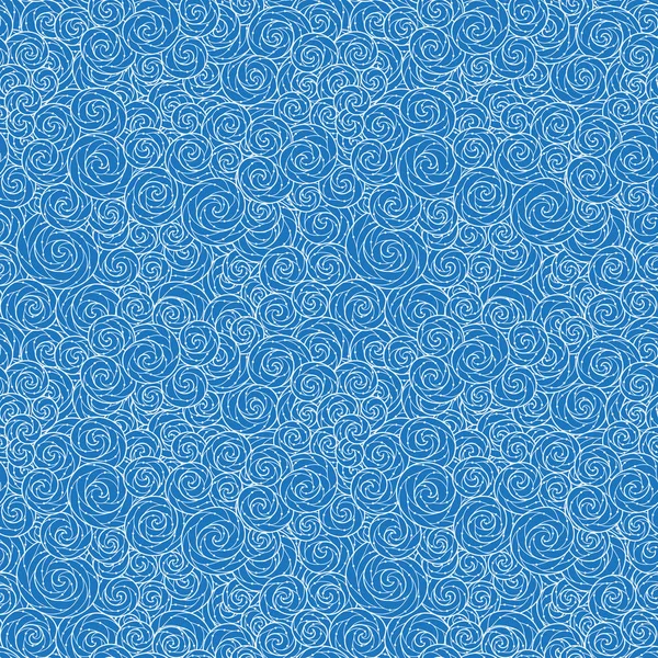 Motif Abstrait Sans Couture Des Vagues Dessinées Main Fond Ondulé — Image vectorielle