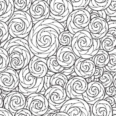 Boyama kitabı için kesintisiz dalga deseni. 