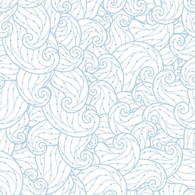 Sorunsuz soyut çizilmiş dalgalar desen, dalgalı arka plan. Dikişsiz desen duvar kağıdı, desen dolgularını, web sayfası arka planı, yüzey dokuları için kullanılabilir. Muhteşem sorunsuz doğa arka plan