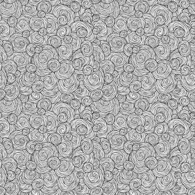 Boyama kitabı için kesintisiz dalga deseni. 