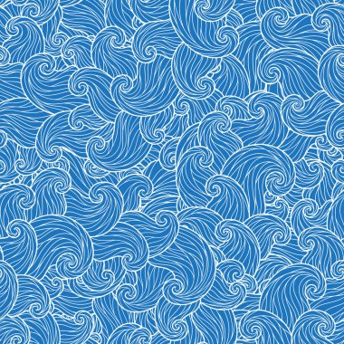 Dikişsiz soyut dalgalar ve eğrileri desen