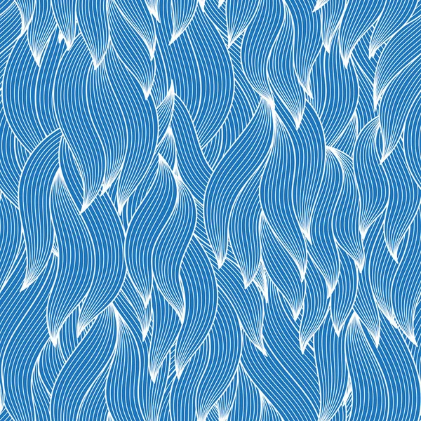Nahtlose Abstrakte Handgezeichnete Wellenmuster Welliger Hintergrund Nahtlose Muster Können Für — Stockvektor