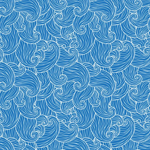 Безшовні Абстрактні Мальовані Хвилі Візерунка Хвилястий Фон Безшовний Візерунок Може — стоковий вектор